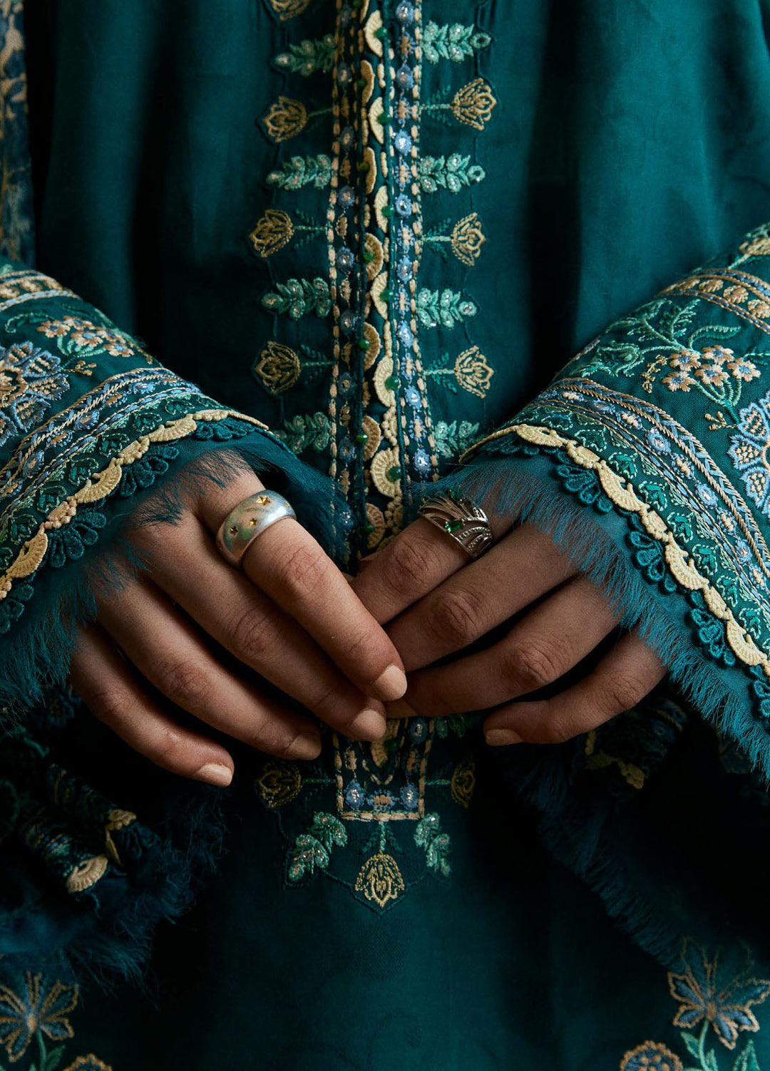 COCO BY ZARA SHAHJAHAN LUXURY WINTER UNSTITCHED DHANAK EMBROIDERED 3PC WITH WOOL PRINTED SHAWL