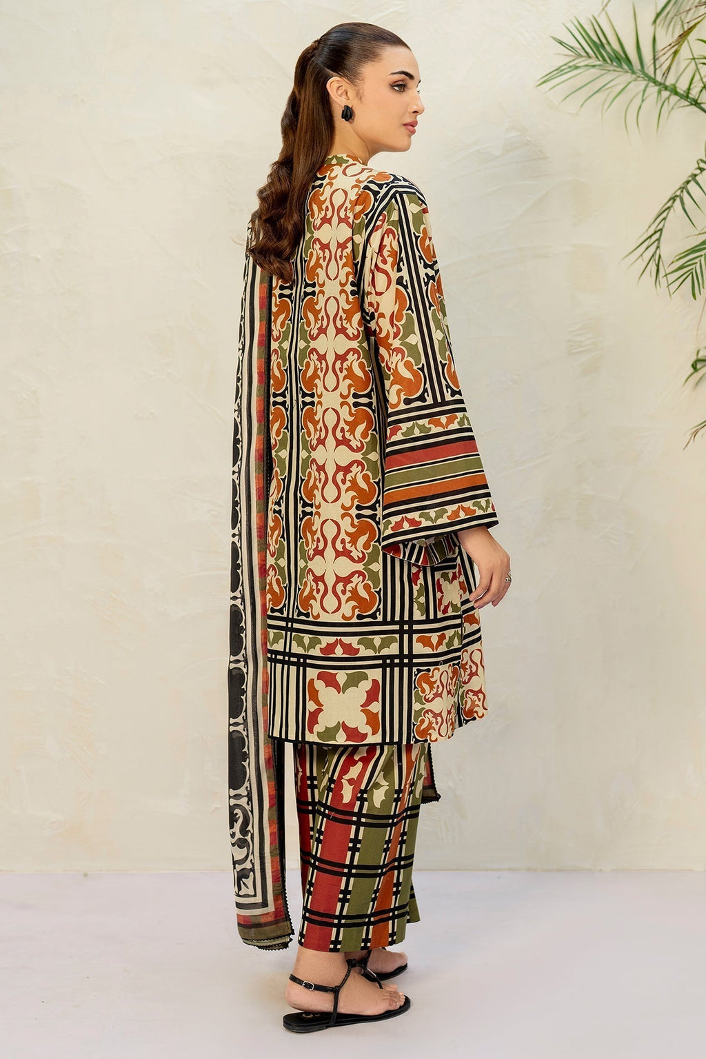 JAZMIN - 3PC Unstitched Printed Viscose Shirt with Printed Dupatta and Printed Trouser