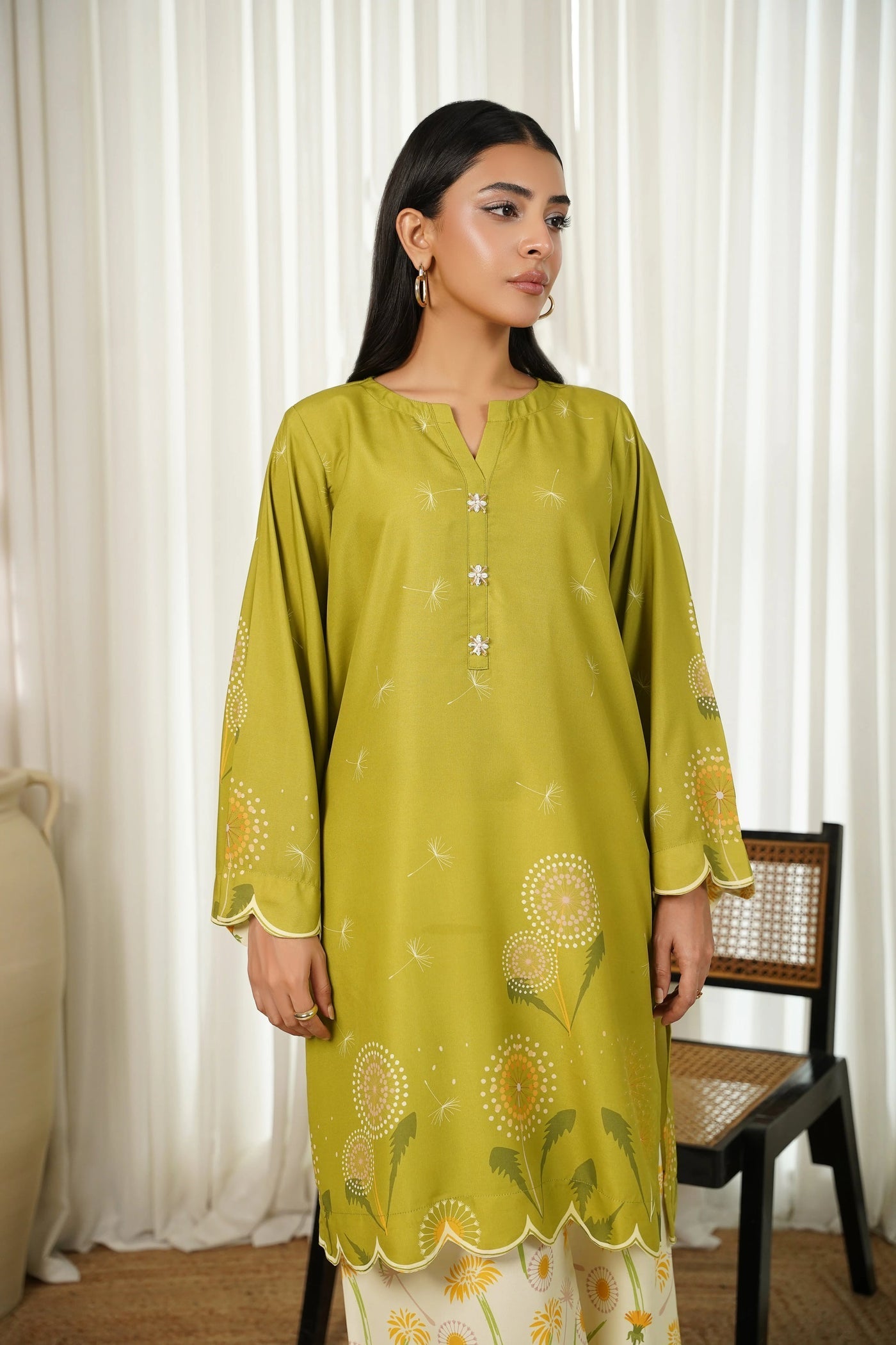 Lulusar-2pc Shemoz Silk Print With Shemoz Silk Trouser-WM-2011