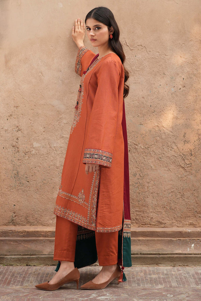 JAZMIN WINTER DHANAK UNSTITCHED 3PC WITH PRINTED WOOL SHAWL