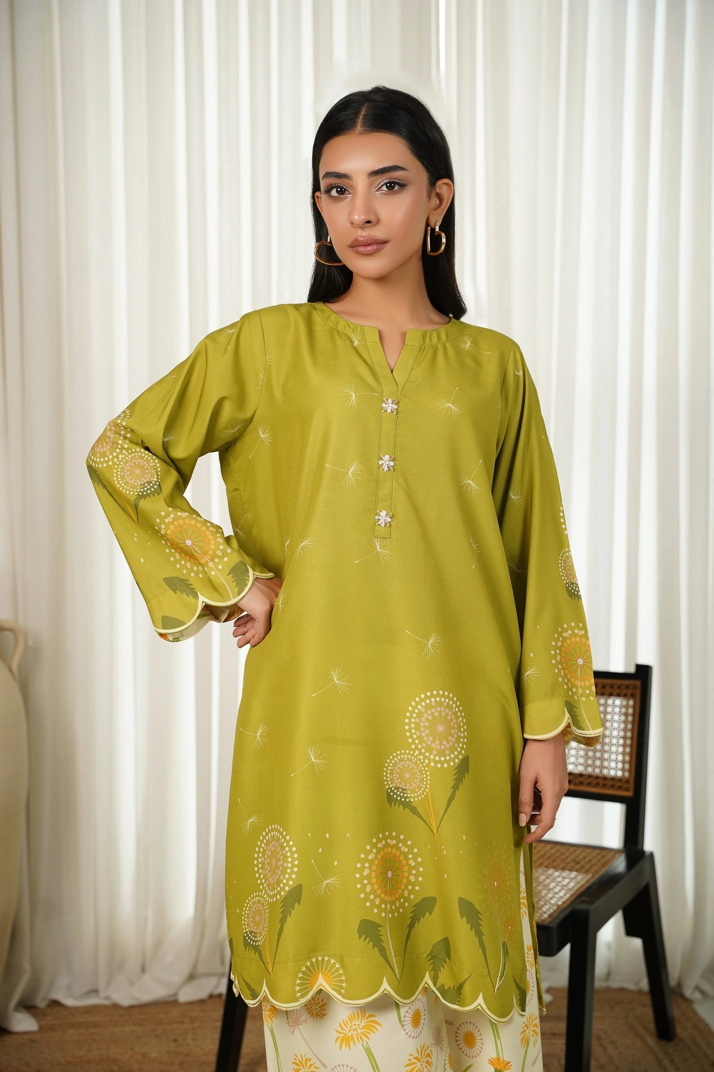 Lulusar-2pc Shemoz Silk Print With Shemoz Silk Trouser-WM-2011