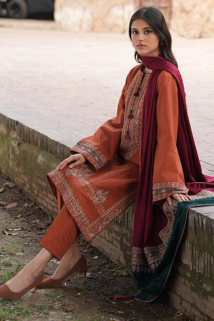 JAZMIN WINTER DHANAK UNSTITCHED 3PC WITH PRINTED WOOL SHAWL