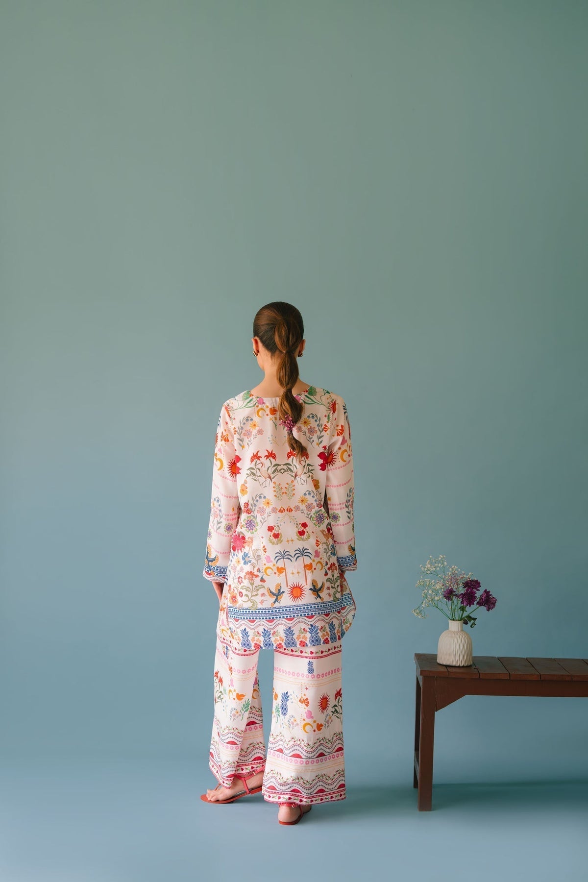 Lulusar-2pc Shemoz Silk Print With Shemoz Silk Trouser-WM-2011