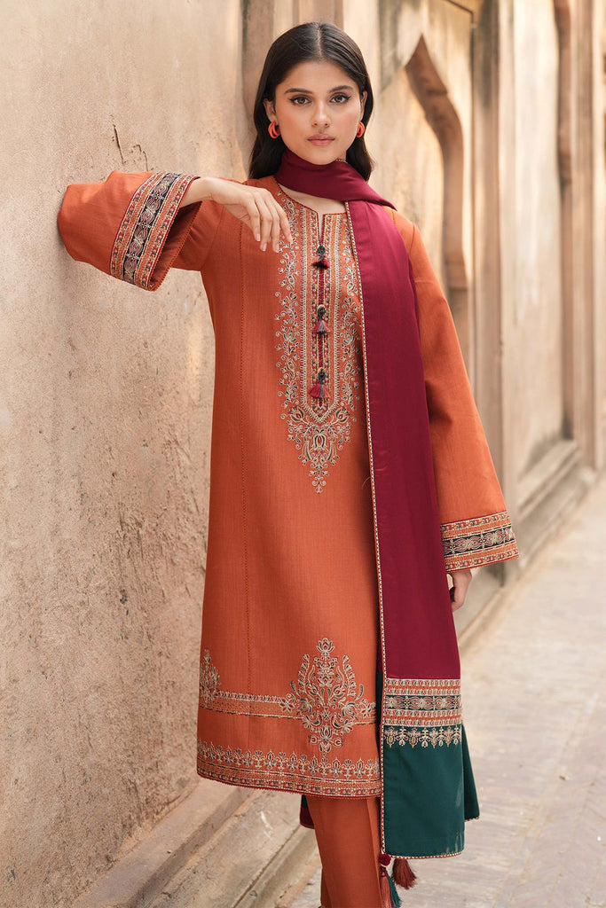 JAZMIN WINTER DHANAK UNSTITCHED 3PC WITH PRINTED WOOL SHAWL