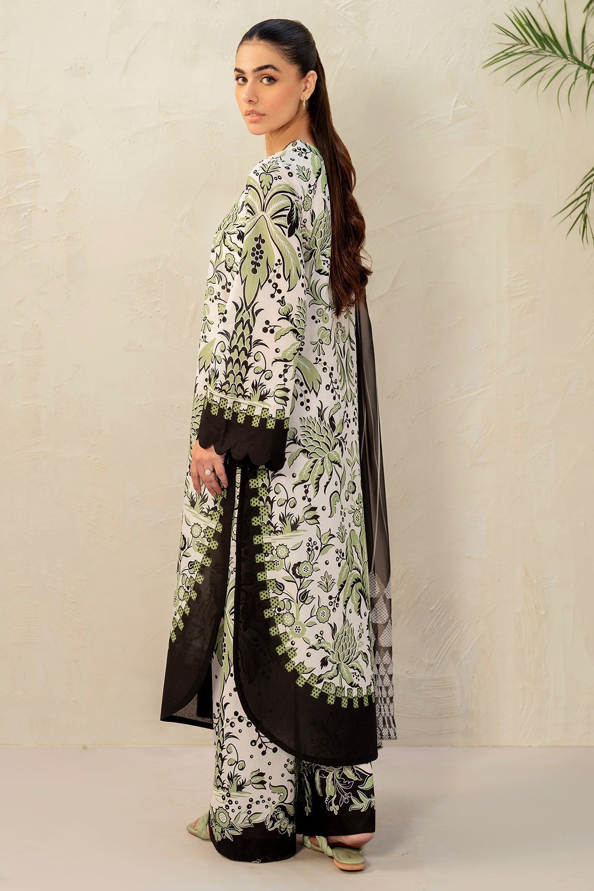 JAZMIN - 3PC Unstitched Printed Viscose Shirt with Printed Dupatta and Printed Trouser