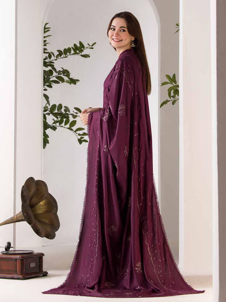 SOBIA NAZIR WINTER DHANAK UNSTITCHED 3PC WITH EMBROIDERED DHANAK SHAWL