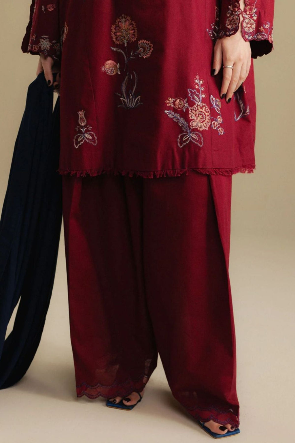 Zara Shahjahan 017 Unstitched Luxury Dhanak Heavy Embroidered 3PC Suit